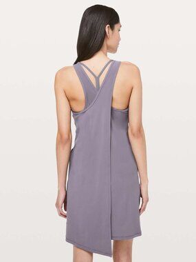 Lululemon Early Morning Dress Graphite Purple Size 6
